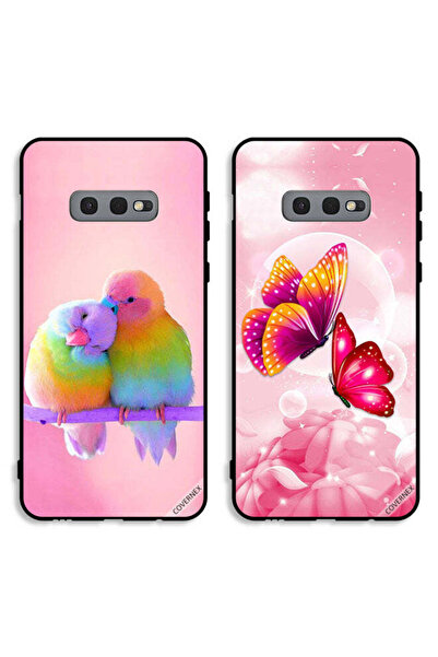 Covernex حافظتان لهاتف سامسونج جالاكسي S10e بأغطية حماية برسومات طيور لطيفة و...