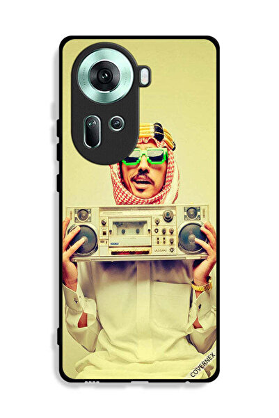 Covernex غطاء حماية لهاتف Oppo Reno11 5G يحمل جهاز موسيقى عتيق