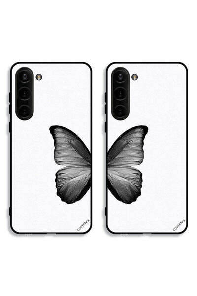 Covernex حافظتان لهاتف سامسونج جالاكسي S23 بلس 5G، أغطية حماية سوداء بتصميم ف...