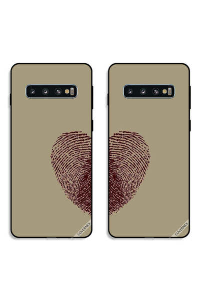 Covernex حافظتان لهاتف سامسونج جالاكسي S10 بلس، أغطية حماية بطبعة إبهام وقلب،...