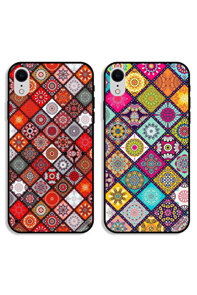 Covernex حافظتان واقيتان لهاتف Apple iPhone XR بتصميم ماندالا وشكل ماندالا