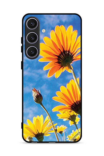 Covernex غطاء حماية لهاتف سامسونج جالكسي S25 بنقشة عباد الشمس