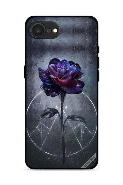 Covernex غطاء حماية لجهاز Apple iPhone 16e بخلفية زهور داكنة