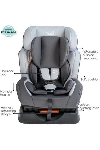 Moon Sumo Car Seat – Birth to 6yrs Baby Travel Gear – Convertible Rear & Forward Facing