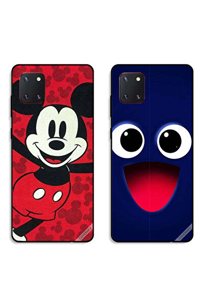 Covernex حافظتان لهاتف سامسونج جالكسي نوت 10 لايت بأغطية حماية برسومات ابتسام...