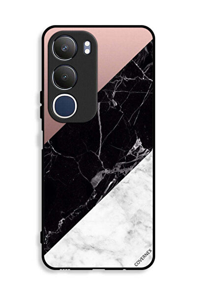 Covernex غطاء حماية لهاتف Vivo Y19s 4G بنمط مزيج من الرخام والبساطة