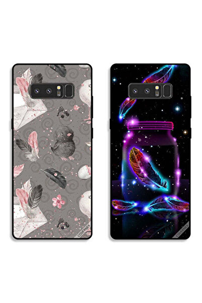 Covernex حافظتان لهاتف سامسونج جالاكسي نوت 8، أغطية حماية من ريش الدجاج والري...