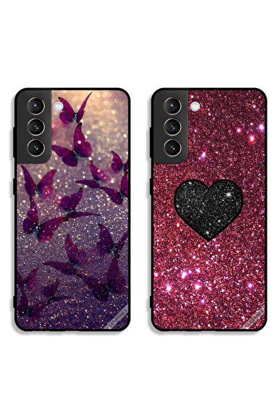 Covernex حافظتان لهاتف سامسونج جالاكسي S21 بلس 5G، أغطية واقية بتصميم فراشات ...