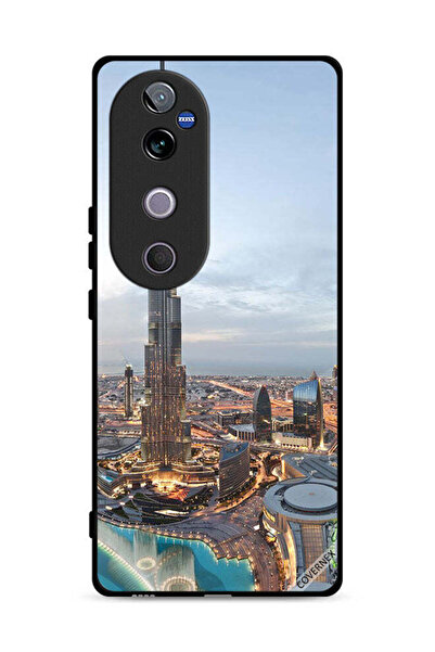 Covernex غطاء حماية لهاتف فيفو V40 5G، منظر جميل لوسط مدينة دبي
