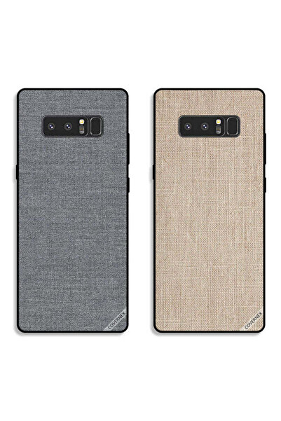 Covernex حافظتان لهاتف سامسونج جالاكسي نوت 8 بغطاءين واقيين بنمط قماشي وملمس ...