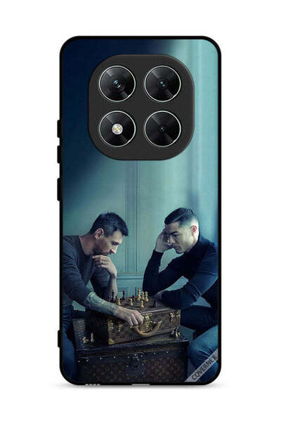 Covernex غطاء حماية لهاتف شاومي بوكو X7 5G ميسي ضد رونالدو يلعبان الشطرنج
