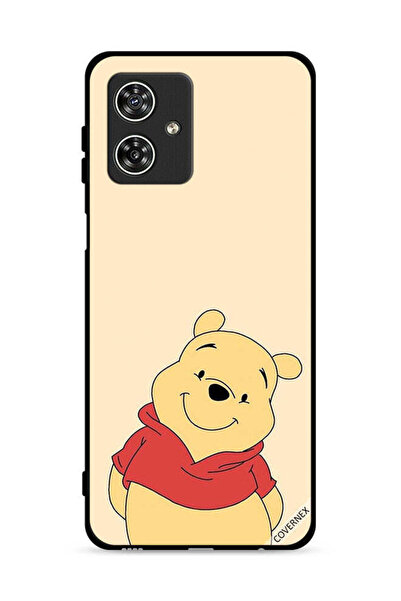 Covernex غطاء حماية لهاتف موتورولا موتو جي 54 5 جي بتصميم الدب في وضع السعادة