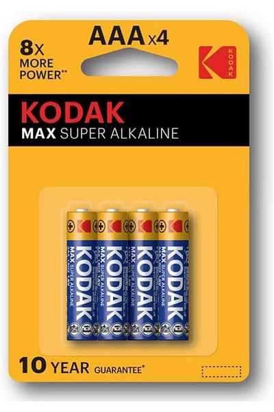Kodak ALKALINE BATTERY AAA 4S