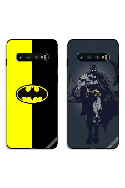 Covernex حافظتان لهاتف سامسونج جالاكسي S10 مع أغطية حماية بشعار باتمان وفن با...
