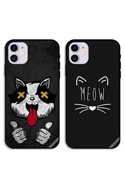 Covernex حافظتان واقيتان لهاتف Apple iPhone 11 - مارشميلو كات وميو