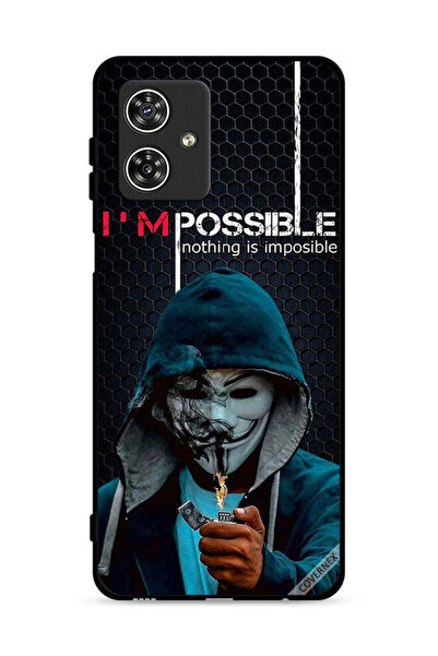 Covernex غطاء حماية لهاتف موتورولا موتو جي 54 5G - خلفية "أنا ممكن، لا شيء مس...