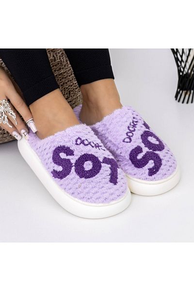 FASHION Ladies Slippers A-628 Purple |