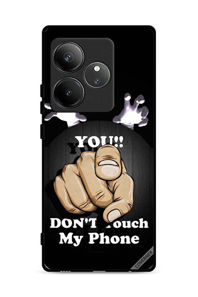 Covernex غطاء حماية لهاتف Realme GT 6 5G مطبوع عليه عبارة "لا تلمس هاتفي"