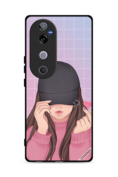 Covernex غطاء حماية لهاتف Vivo V40 5G بطبعة قبعة سناب لوف جيرل