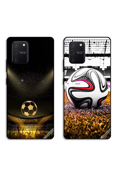 Covernex حافظتان واقيتان لهاتف سامسونج جالاكسي S10 لايت، بتصميم كرة قدم كلاسي...