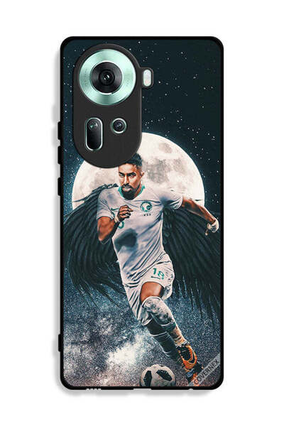 Covernex غطاء حماية لهاتف أوبو رينو 11 5G، سالم الدوسري يحمل كرة قدم