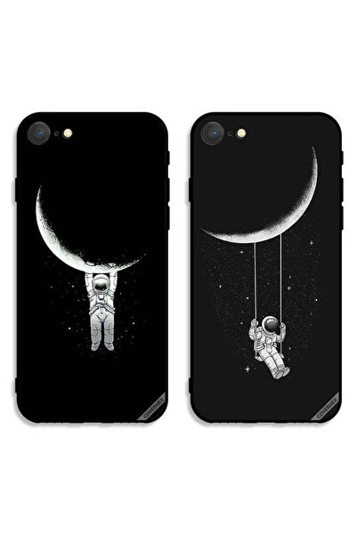 Covernex حافظتان لهاتف Apple iPhone 8، أغطية حماية بتصميم رائد فضاء متأرجح وم...