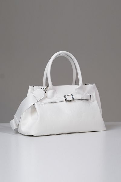 Çantacımstore Women's Kosta Leather Shopper Bag 1507 White