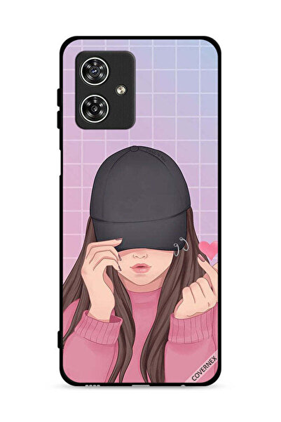Covernex غطاء حماية لهاتف موتورولا موتو جي 54 5G - قبعة سناب لوف جيرل