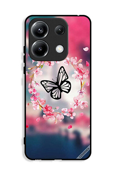 Covernex غطاء حماية لهاتف Xiaomi Poco M6 Pro 4G بتصميم فراشة وحلقات زهور