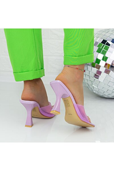 Botinelli Women's Slippers with Thick Heels TN-54 Purple