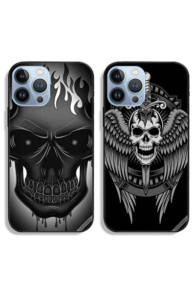 Covernex حافظتان واقيتان لهاتف Apple iPhone 13 Pro Max بتصميم جمجمة وأجنحة نسر