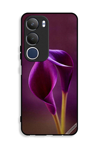 Covernex غطاء حماية لهاتف Vivo Y19s 4G بزهرتين جميلتين