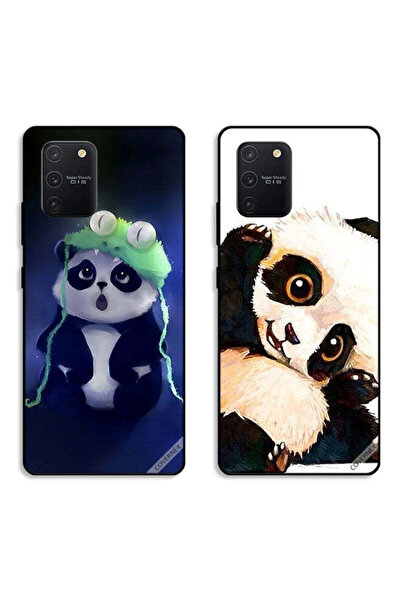 Covernex حافظتان لهاتف سامسونج جالاكسي S10 لايت، أغطية حماية بتصميم باندا وقب...