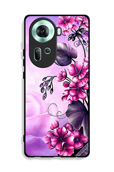 Covernex غطاء حماية لهاتف Oppo Reno11 5G بخلفية زهور رومانسية