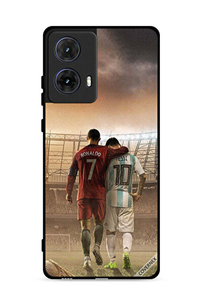 Covernex غطاء حماية لهاتف موتورولا موتو جي 85 5G ميسي وكريستيانو رونالدو