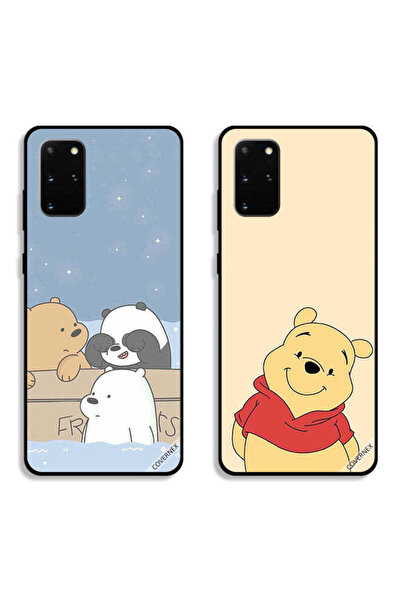Covernex حافظتان لهاتف سامسونج جالكسي S20 بلس، أغطية حماية بتصميم أصدقاء الدب...