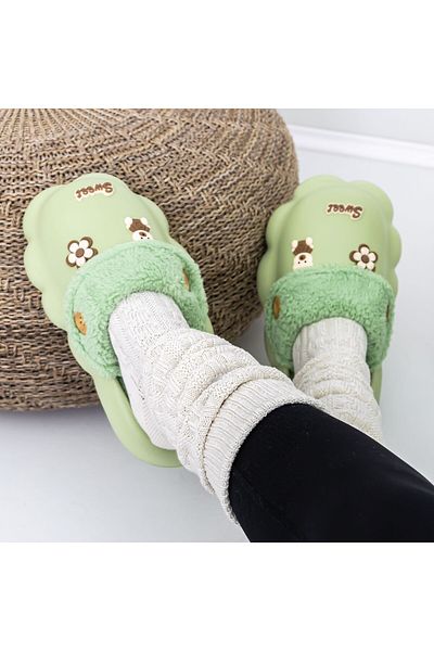 FASHION Women's Slippers W-25 Green |