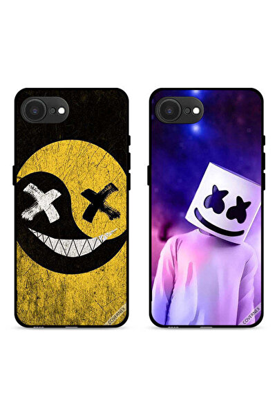 Covernex حافظتان واقيتان لهاتف Apple iPhone 16e برأس مارشميلو ووجه مارشميلو