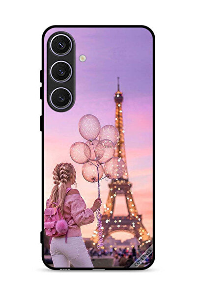 Covernex غطاء حماية لهاتف سامسونج جالاكسي S25 بلس بطبعة فتاة تحمل بالونات