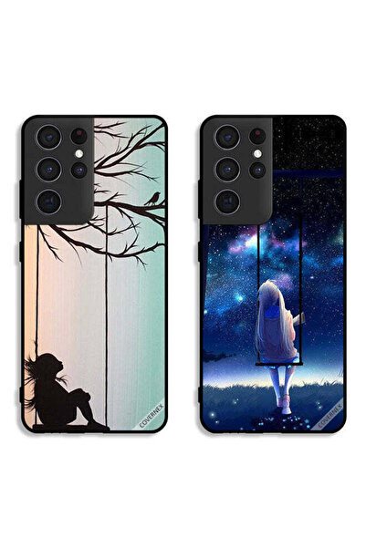 Covernex حافظتان لهاتف سامسونج جالاكسي إس 21 ألترا 5G، أغطية حماية، رسم فني ل...