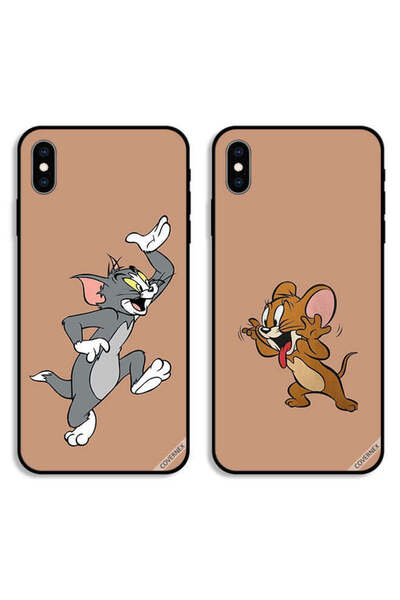 Covernex حافظتان واقيتان لهاتف Apple iPhone XS، أغطية خلفية بتصميم زوجين من ت...