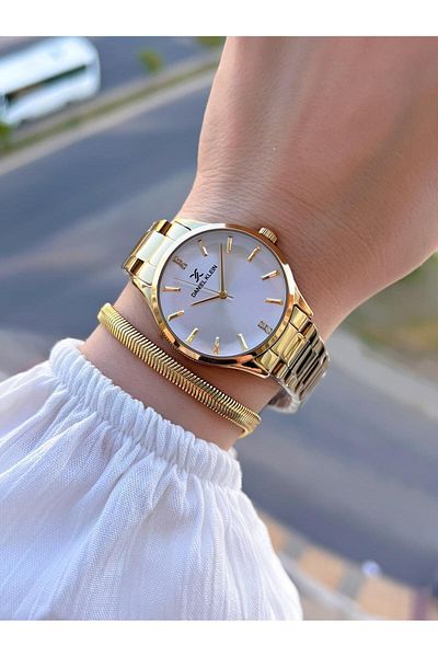 Daniel Klein Women's Wrist Watch+Wristband with Special Cutout Glass 3 Atm Water Resistant 2 Years Warranty V10925.2