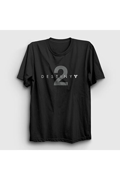Presmono تي شيرت أسود بشعار Game Destiny 2 للجنسين 554708tt