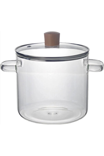 ATABY Borosilicate Glass Pot Can Be Put into the Stove, Microwave and Ceramic Heater Large