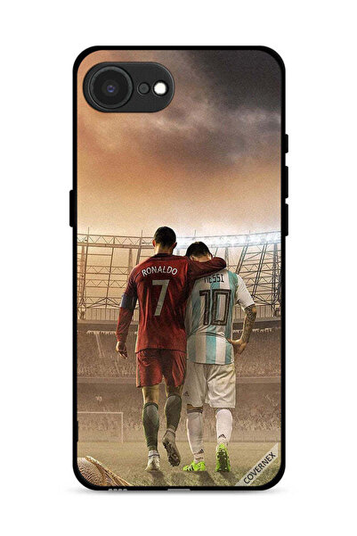 Covernex غطاء حماية لهاتف آيفون 16e من أبل ميسي وكريستيانو رونالدو