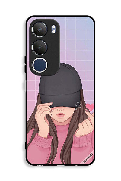 Covernex غطاء حماية لهاتف Vivo Y19s 4G بطبعة قبعة سناب لوف جيرل