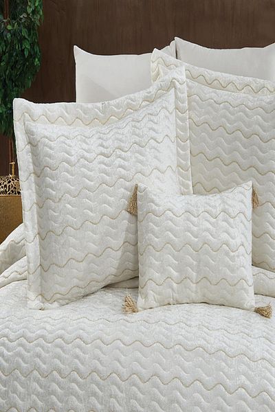 eco concept Double Bedspread, Dowry Double Quilted Embroidered Bedspread