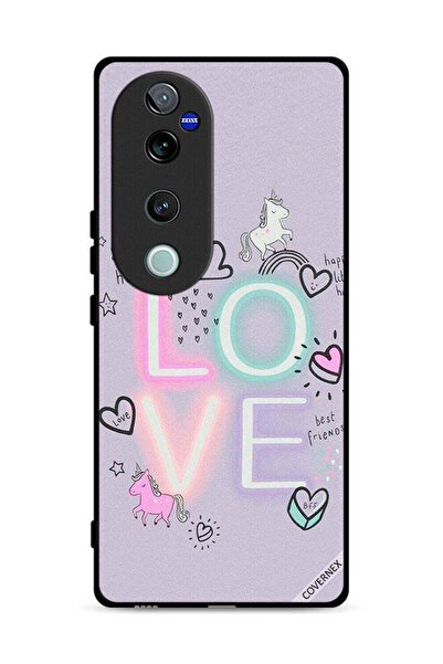 Covernex غطاء حماية Vivo S19 Pro 5G بتصميم قلب جميل ووحيد القرن