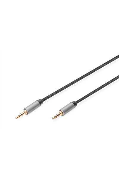 Digitus Cablu Audio Stereo AUX Digitus, 1.8m, 3.5mm, Negru