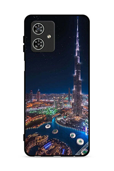 Covernex غطاء حماية لهاتف موتورولا موتو جي 54 5 جي - منظر ليلي لوسط المدينة